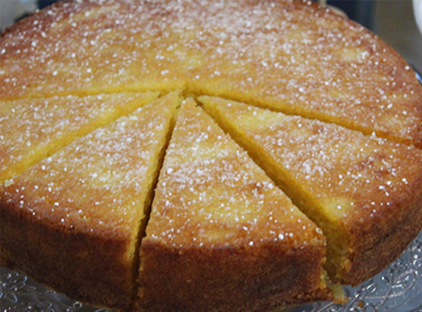 Sharing our favourite recipes...Fig & Olive's Lemon Polenta Drizzle Cake